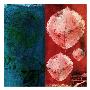Red & Blue Leaves No. 1 by Miguel Paredes Limited Edition Pricing Art Print