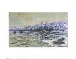 Break Up Of The Ice by Claude Monet Limited Edition Print