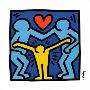 Logo Against Family Violence With Baby Heart, 1989 by Keith Haring Limited Edition Pricing Art Print