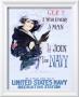 Gee!! I Wish I Were A Man - I'd Join The Navy Recruitment Poster by Howard Chandler Christy Limited Edition Print