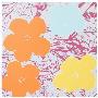 Blumen 70 Beige/Hellblau/Gelb by Andy Warhol Limited Edition Print