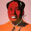 Mao Tse-Tung Kopf Rot-Orange by Andy Warhol Limited Edition Print