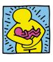 Pop Shop (Mother And Baby) by Keith Haring Limited Edition Pricing Art Print