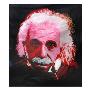 Albert Einstein Red by Steve Kaufman Limited Edition Pricing Art Print