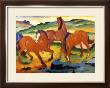 The Large Red Horses, 1911 by Franz Marc Limited Edition Pricing Art Print
