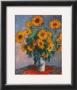 Vase Of Sunflowers by Claude Monet Limited Edition Print