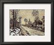 Road At Louveciennes, Melting Snow, Sunset by Claude Monet Limited Edition Print