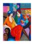 Chit Chat by Itzchak Tarkay Limited Edition Pricing Art Print