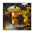 Old Mill With Boats by Max Hayslette Limited Edition Print