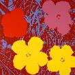 Blumen 71 Gelb/Rot/Pink by Andy Warhol Limited Edition Print