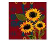 Three Sunflowers Vii by Miguel Paredes Limited Edition Print