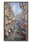 The Rue Montorgueil, Paris, Celebration Of June 30 by Claude Monet Limited Edition Pricing Art Print