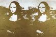 Two Golden Mona Lisas by Andy Warhol Limited Edition Pricing Art Print