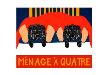 Menage A Quatre by Stephen Huneck Limited Edition Print