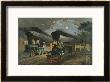 The Lightning Express Trains, 1863 by Currier & Ives Limited Edition Print
