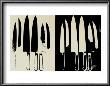 Knives, C.1982 (Cream And Black) by Andy Warhol Limited Edition Print