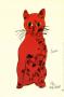 Red Cat From Twenty-Five Cats by Andy Warhol Limited Edition Pricing Art Print