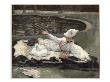 Mrs Newton With A Child By A Pool by James Tissot Limited Edition Print