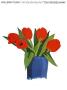 Tulips And Blue Vase by Tom Wesselmann Limited Edition Print