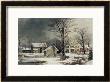 Winter In The Country: Wood For The Inn by Currier & Ives Limited Edition Pricing Art Print