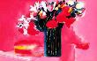 Violon Et Bouquet Rose by Paul Guiramand Limited Edition Print