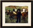 Racehorses (Leaving The Weighing), Circa 1874-78 by Edgar Degas Limited Edition Print