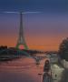 Tour Eiffel Au Ciel Rouge by Michel Delacroix Limited Edition Print