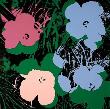Blumen 64 Blau/Rosa/Pink by Andy Warhol Limited Edition Print