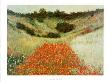Poppyfield Near Giverny by Claude Monet Limited Edition Print