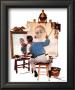 Norman Rockwell - Triple Self Portrait by Norman Rockwell Limited Edition Print