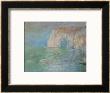 Etretat, The Cliff, Reflections On Water; 1885 by Claude Monet Limited Edition Pricing Art Print