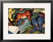 Red And Blue Horses by Franz Marc Limited Edition Print