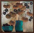 Raku Bowl And Vase by Margaret Hughlock Limited Edition Print