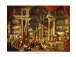 Views Of Modern Rome 18Th Century by Giovanni Paolo Pannini Limited Edition Pricing Art Print