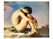 Jeune Homme Nu Assis Au Bord De La Mer by Hippolyte Flandrin Limited Edition Print