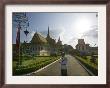 Royal Palace Guard Stands During Coronation Ceremonies In Phnom Penh Thursday October 28, 2004 by Andy Eames Limited Edition Print