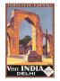 Visit India, Delhi, Indian State Railways by Roger Broders Limited Edition Pricing Art Print