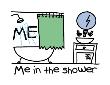 Me In The Shower by Todd Goldman Limited Edition Pricing Art Print