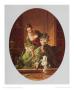 The Dancing Dog Oval by Francois Boucher Limited Edition Print