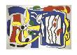 Composition Aux Trois Profils 1937 by Fernand Leger Limited Edition Pricing Art Print