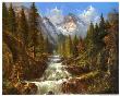 Waterfall In The Carpathians by Helmut Glassl Limited Edition Print