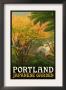 Portland Japanese Garden - Bridge, C.2009 by Lantern Press Limited Edition Print