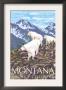 Montana - Big Sky Country - Mountain Goats, C.2008 by Lantern Press Limited Edition Print