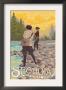 Sequoia Nat'l Park - Women Fishing - Lp Poster, C.2009 by Lantern Press Limited Edition Print