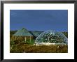 Geodesic Greenhouse And Restored Blackhouse, Scotland by Niall Benvie Limited Edition Print