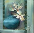 Lilies In A Blue Vase by Louise Montillio Limited Edition Pricing Art Print