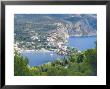 Kefalonia, View From Peninsula Hill Below Venetian Castle Back Over The Village Of Assos by Ian West Limited Edition Print