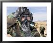 Rifleman Puts On His Gas Mask by Stocktrek Images Limited Edition Print