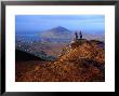 People On Slopes Of Diamond Hill In Connemara National Park, Connemara, Ireland by Gareth Mccormack Limited Edition Print