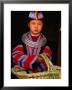 Girl In Traditional Dress Carrying Basket, Anshun, China by Keren Su Limited Edition Print